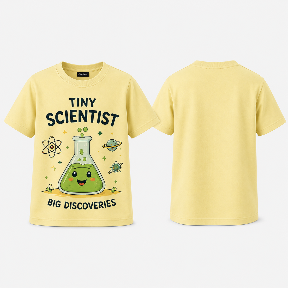 Tiny Scientist Kids T-Shirt – Yellow